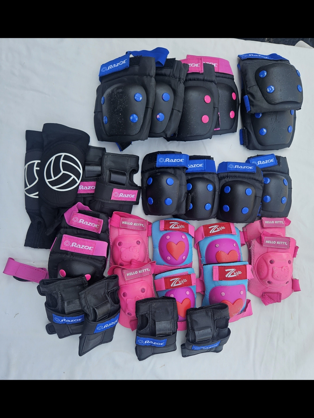 Razor Kids Protective Knee and Elbow Pads - Pink & Black